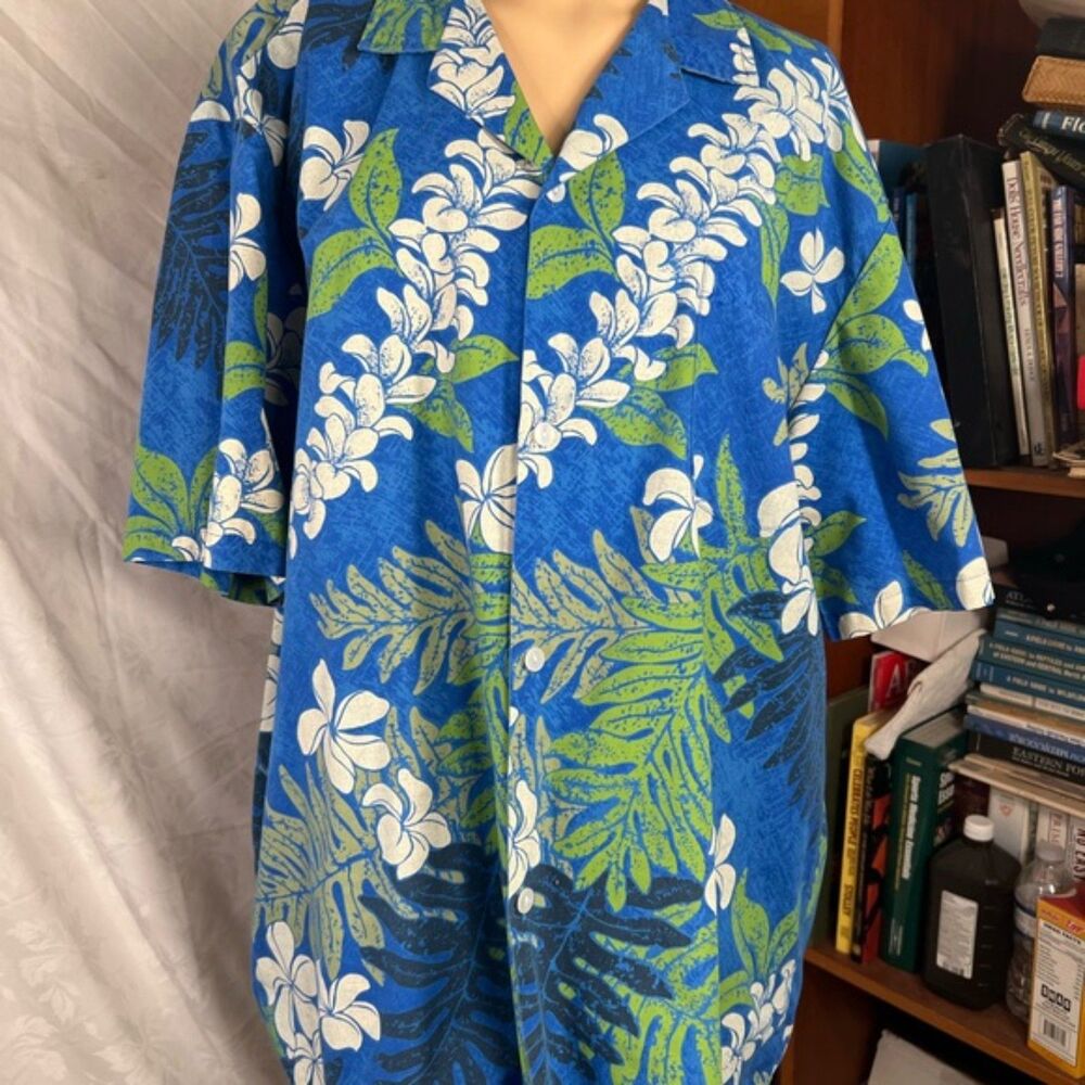 Paradise Style Hawaii Blue Floral Shirt